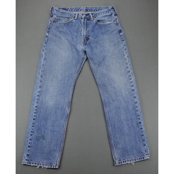 Levi's Other - Levis 505 Jeans Mens 34x30 Blue Straight Fit Denim Cotton Actual 32x29